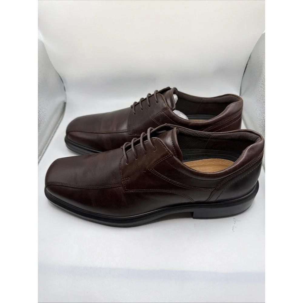 ECCO Men's Helsinki Bike Toe Lace Up Mink Oxfords Dress Shoes Size 11-11.5 New